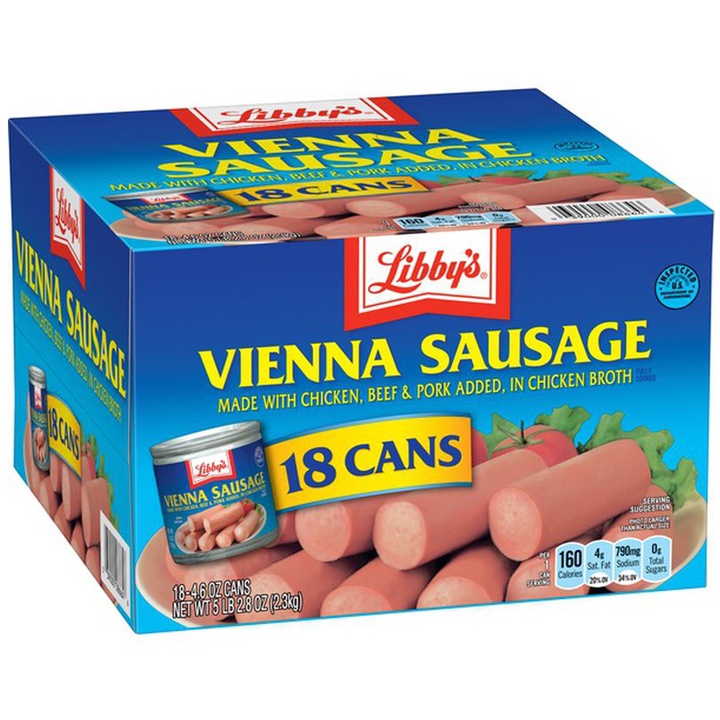 Xúc xích đóng hộp Libbys Vienna Sausage - EDS Hàng Mỹ