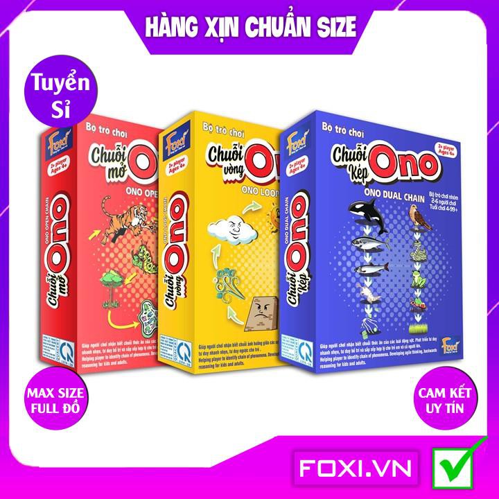 Board game-Flashcard-Chuỗi Ono Foxi-đồ chơi trẻ em-thẻ thông minh-tư duy-vui nhộn-logic-Tăng cường khả năng ứng biến