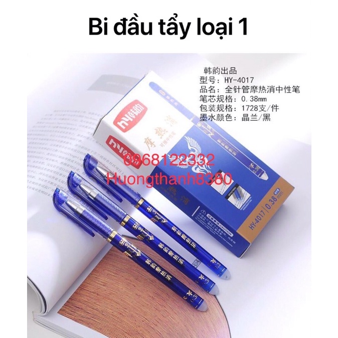 Hộp 12 Bút bi nước 4012, 4017 viết tẩy được hàng loại 1 chuẩn đẹp(01 hộp)
