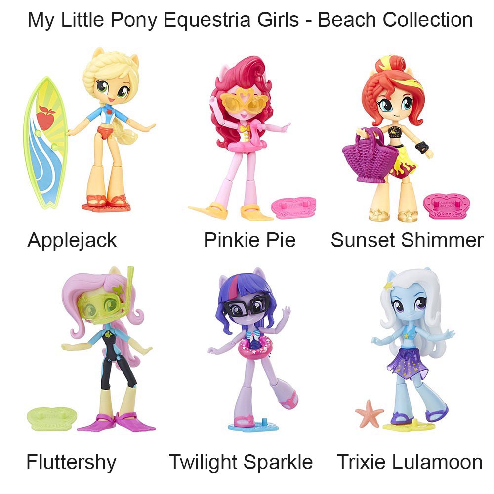 Búp bê My Little Pony những cô gái Equestria phiên bản trên bãi biển Beach Collection