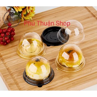 BỘ 50 HỘP TRÒN  ĐỰNG BÁNH 80 GRAM ĐẾ VÀNG/ĐẾ ĐEN