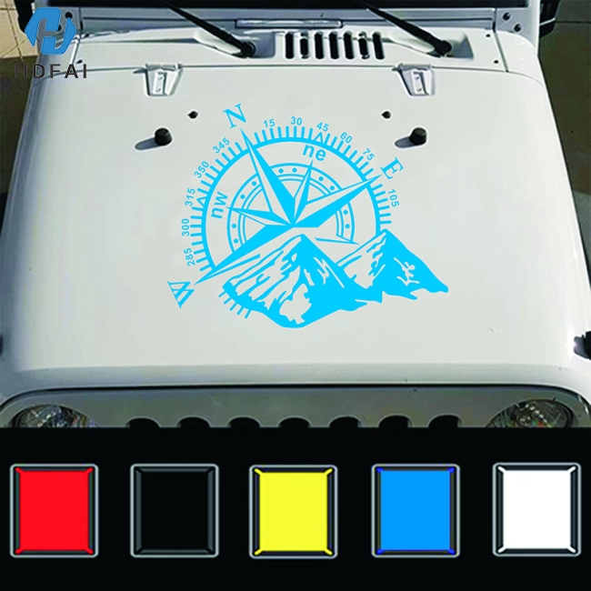 Decal dán xe hơi hình la bàn