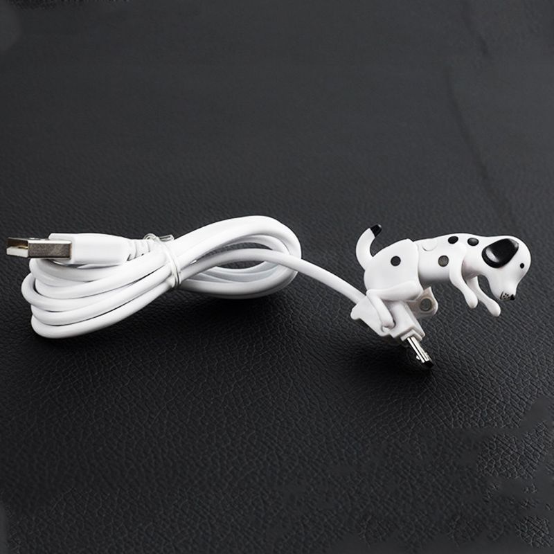 Dây Cáp Sạc Dữ Liệu Micro Usb Dài 1m Hình Chú Chó Dễ Thương Cho Điện Thoại