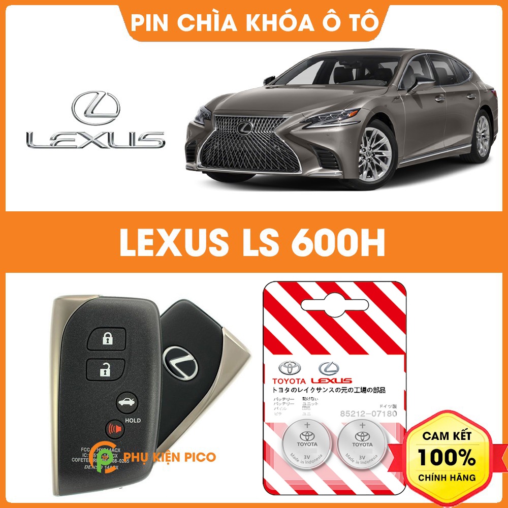 Pin chìa khóa ô tô Lexus LS 600h chính hãng sản xuất theo công nghệ Nhật Bản - Pin chìa khóa Lexus LS 600h