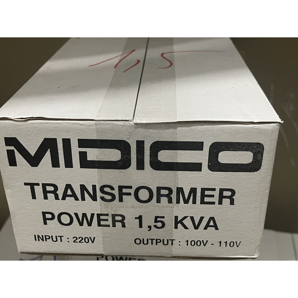 Biến áp đổi nguồn MIDICO 1.5KVA 15000W vào 220v ra 100v-120v