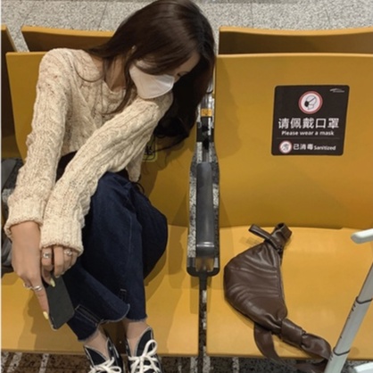 【ZHELIHANGFEI】Áo Sweater Dệt Kim Tay Dài Lưng Cao Thiết Kế Quyến Rũ Cho Nữ