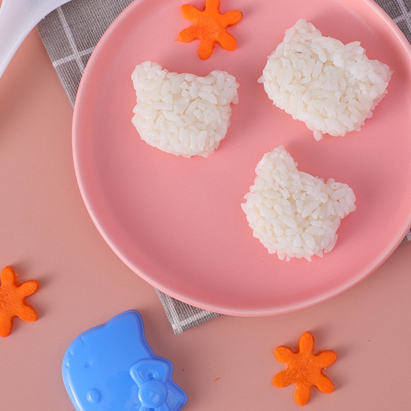 Bộ 3 Khuôn Làm Cơm, Làm Bánh Tạo Hình Ngộ Nghĩnh, Giúp Cho Bé Ăn Ngon Miệng - MTDDT