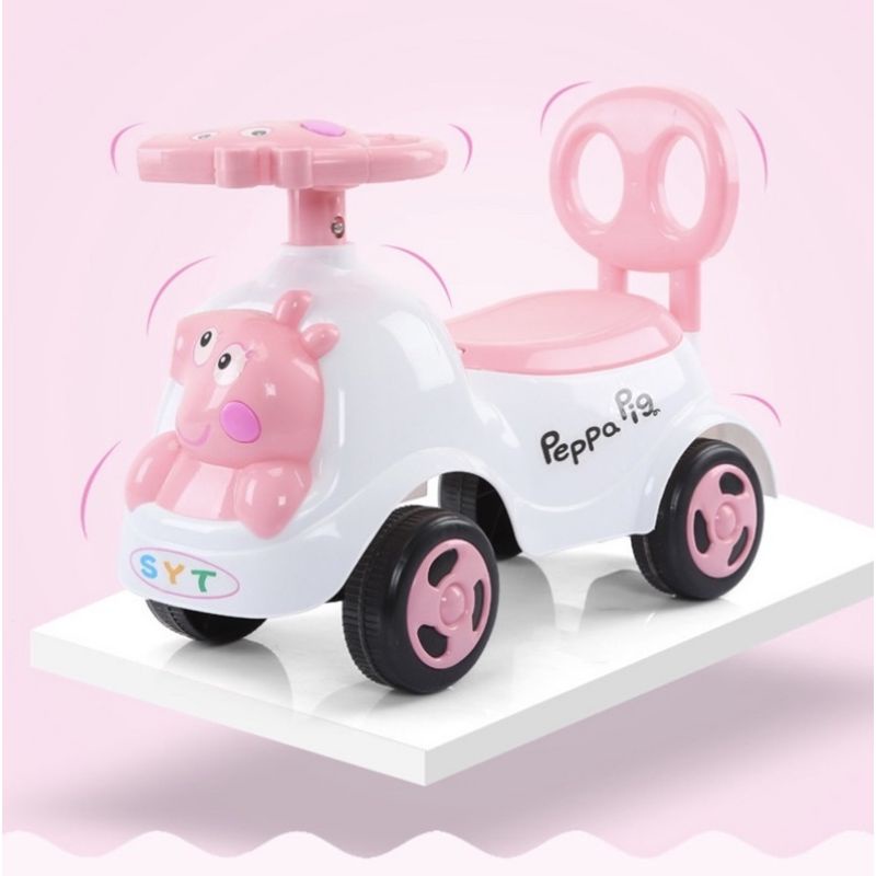Xe lắc, chòi chân Heo Peppa có nhạc sành điệu cho bé từ 1 đến 6 tuổi