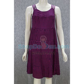 Đầm bầu mặc nhà cổ tròn - tôn bông (Mã số: DN450)