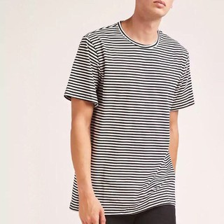 Áo thun nam cổ tròn sọc vnxk