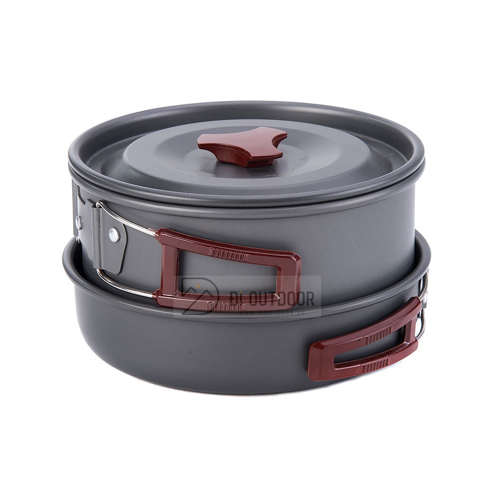 Bộ Nồi Nấu Ăn Dã Ngoại Naturehike NH15T203-G Hợp Kim Nhôm Chống Dính