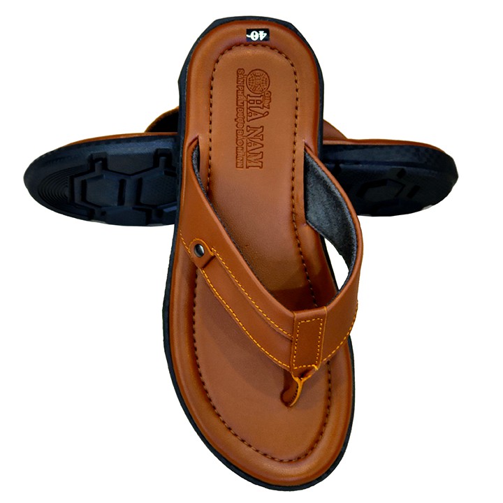 Dép xỏ ngón nam TiTi ĐÔ da bò thật cao cấp DXNA2065