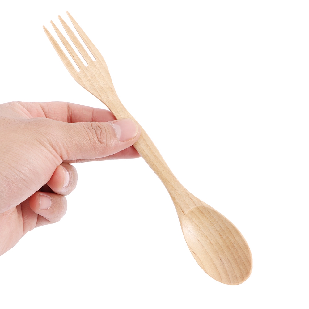 Muỗng Gỗ Đa Năng 2 Trong 1