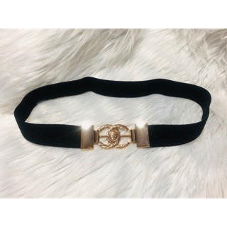 Thắt lưng thun nhũ bản 3 cm. Mặt logo