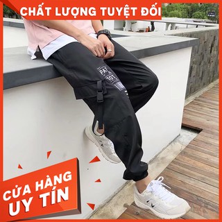 [HÀNG HOT 2020] QUẦN JOGGER NỈ CHỮ HÔNG - 2 MÀU ĐỎ ĐEN