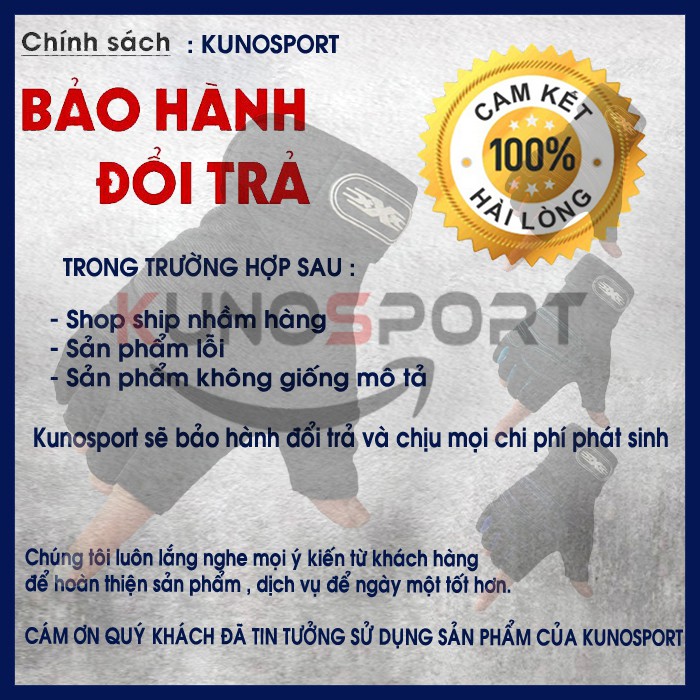 Gang Tay Thể Thao Tập Gym Chính Hãng Cao Cấp Kunosport