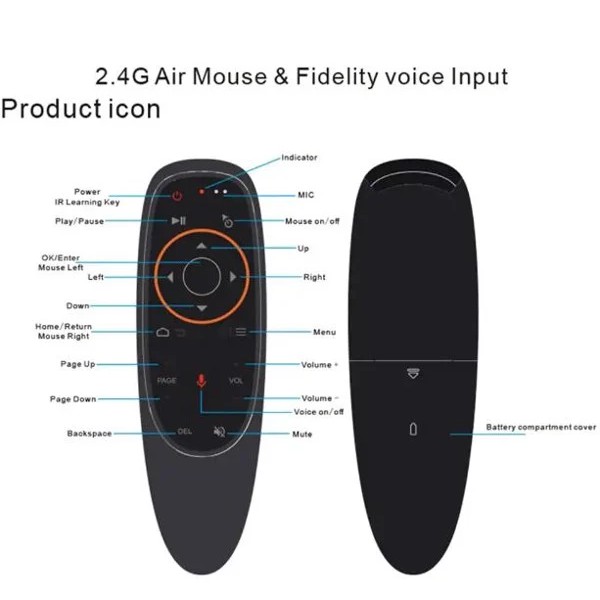 Điều khiển Chuột Bay Giọng Nói G10S  - Voice - Remote Mouse Air Voice sử dụng cho TV Box