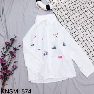 ÁO SƠ MI NỮ VẢI KATE DÀY ĐẸP giới từ
