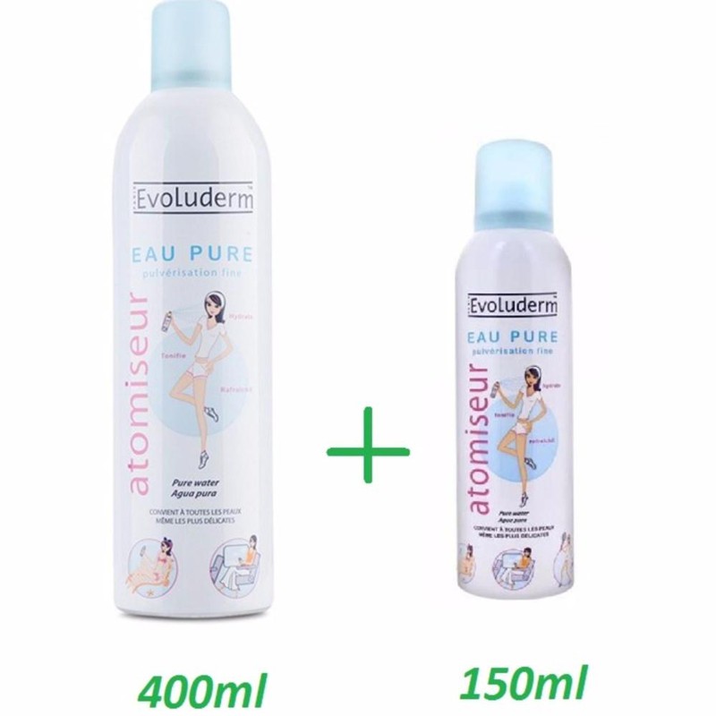 Xịt Khoáng Cung Cấp Nước Evoluderm 400Ml Atomiseur Eau Pure Water