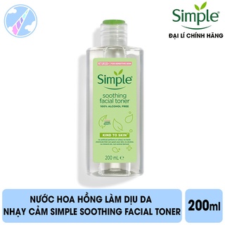 05/2024 Nước Hoa Hồng Làm Dịu Da Nhạy Cảm Simple Soothing Facial Toner 200ml