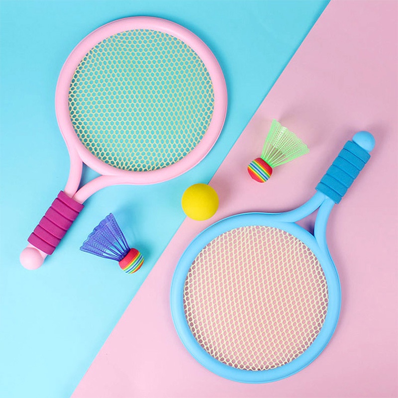 Bộ vợt tennis và cầu lông kèm 2 quả cầu chất lượng cao cho trẻ em vận động thể thao và giải trí