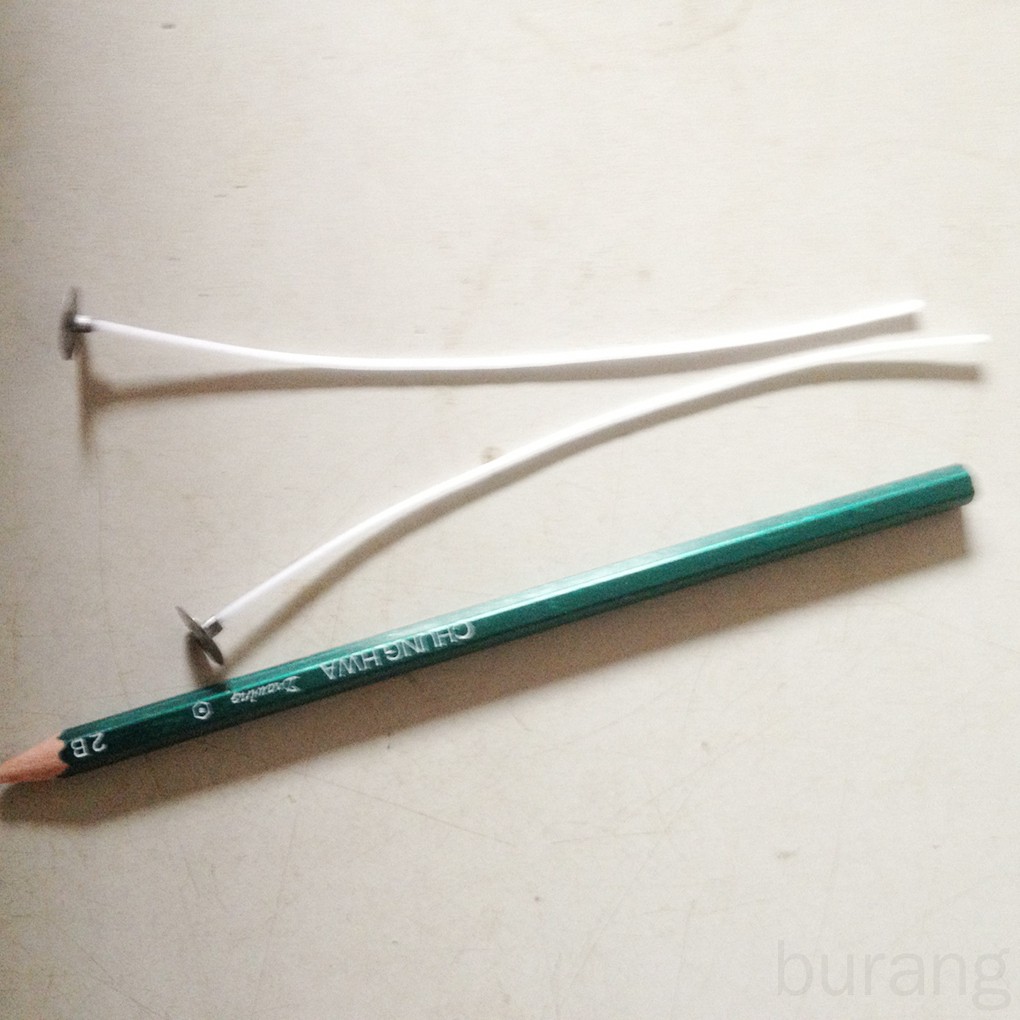 Bộ 100 cái lõi bấc nến màu trắng bằng cotton