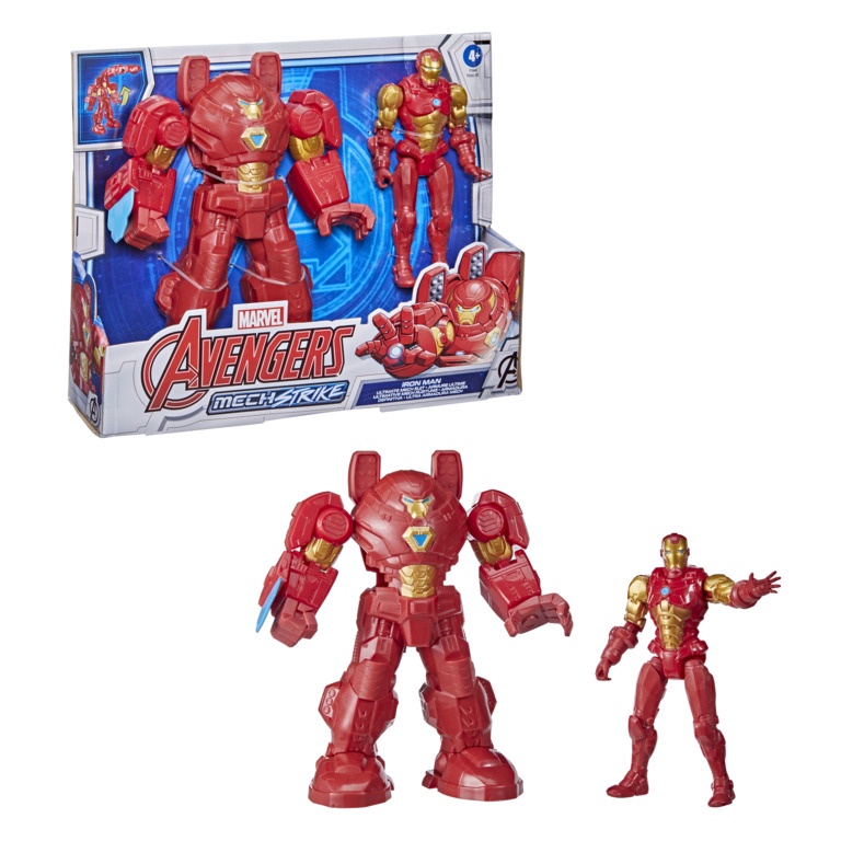 Đồ Chơi AVENGERS Mô Hình Iron Man Dòng Mech Strike Tối Thượng Giáp 8 Inch F1668