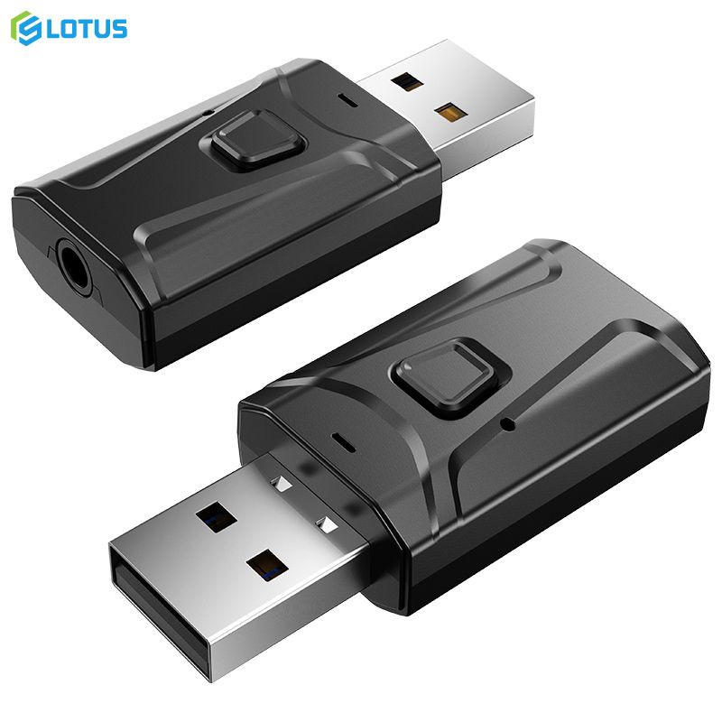 Usb Bluetooth 5.0 Mini 4 Trong 1 Jack Cắm 3.5mm Aux Rca Stereo Cho Tv Pc Lotus1