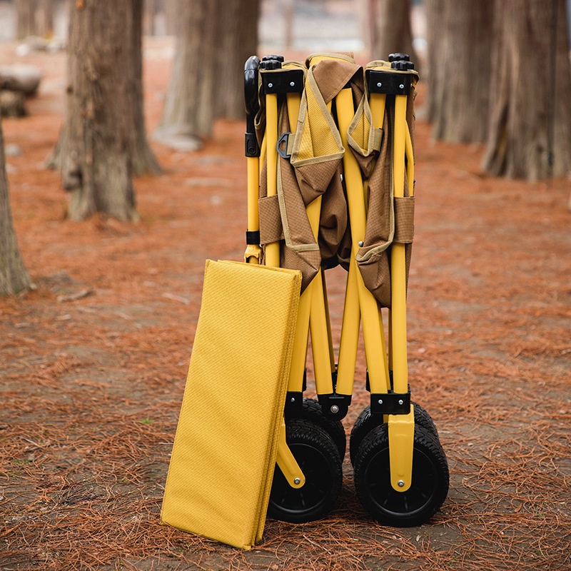 Xe Kéo Gấp Gọn Dã Ngoại Mountainhiker - Xe Đẩy Cắm Trại Du Lịch Đường Trường Bánh Xe Bản Lớn Dễ Di Chuyển