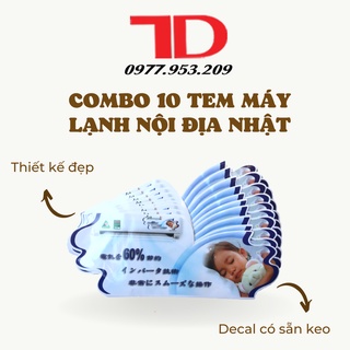 Combo 10 Tem Máy Lạnh nội địa Nhật mẫu 1