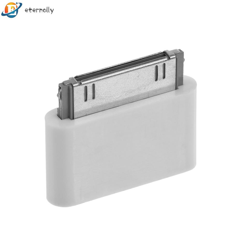 Đầu chuyển đổi cổng Micro USB lỗ cắm sang đầu cắm 30 chấu sạc màu trắng thích hợp cho iPhone 4 4S 3G 3GS