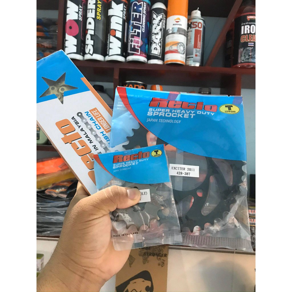 Combo Nhông Sên Dĩa Recto Cho Exciter 135 14T-38T