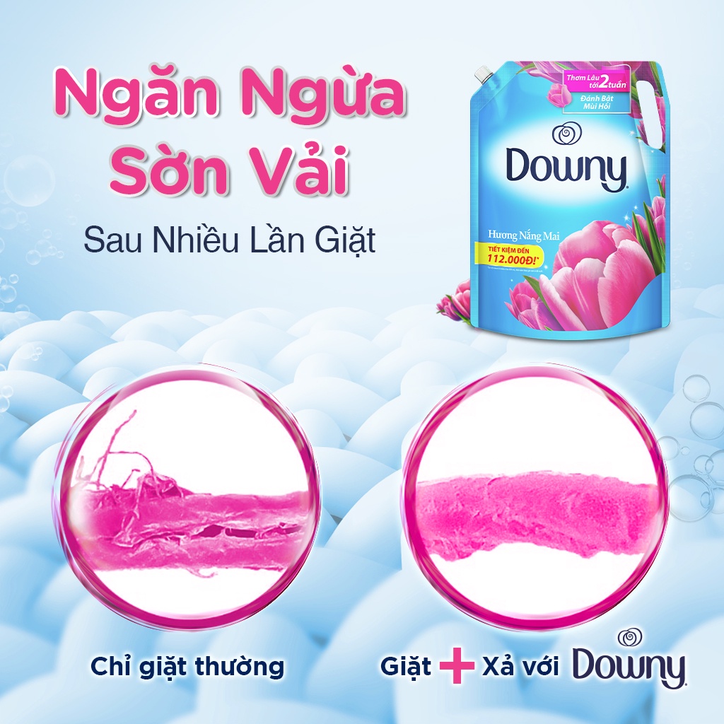Nước Xả Vải Downy Nắng Mai Túi 1.5L