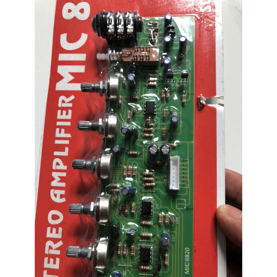BO MẠCH AMPLY MIC 8 VOLUME CHỐNG HÚ MIC-8820- SONG MÃ