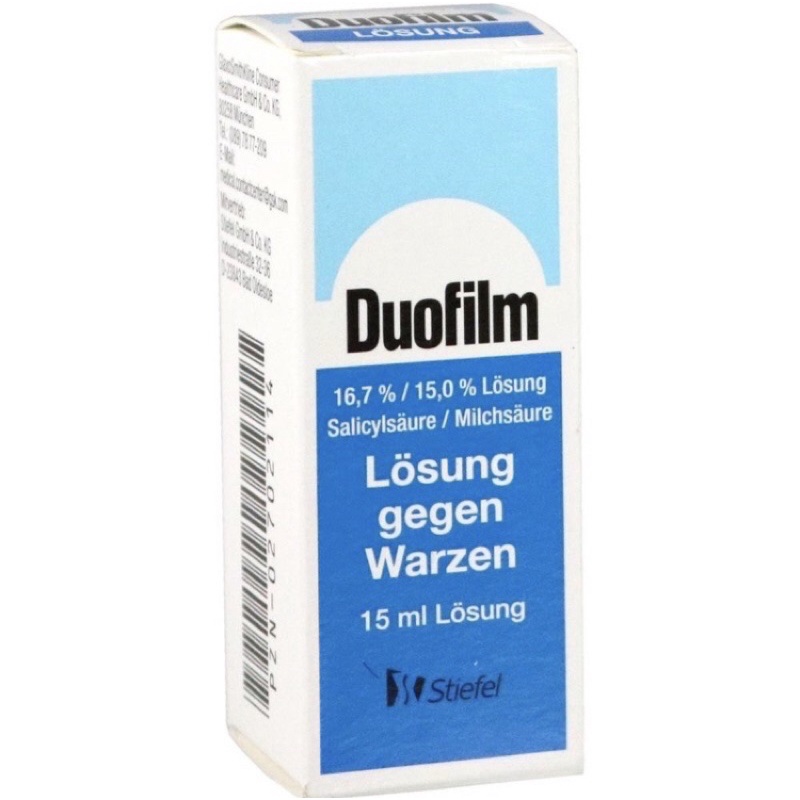 Duofilm của Đức - Làm sạch Mụn cơm, mụn cóc, chai chân - 15ml
