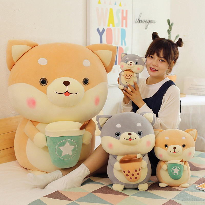 Gấu Bông Cún Trà Sữa, Hàng Cao Cấp Mềm Mịn MEILI STORE
