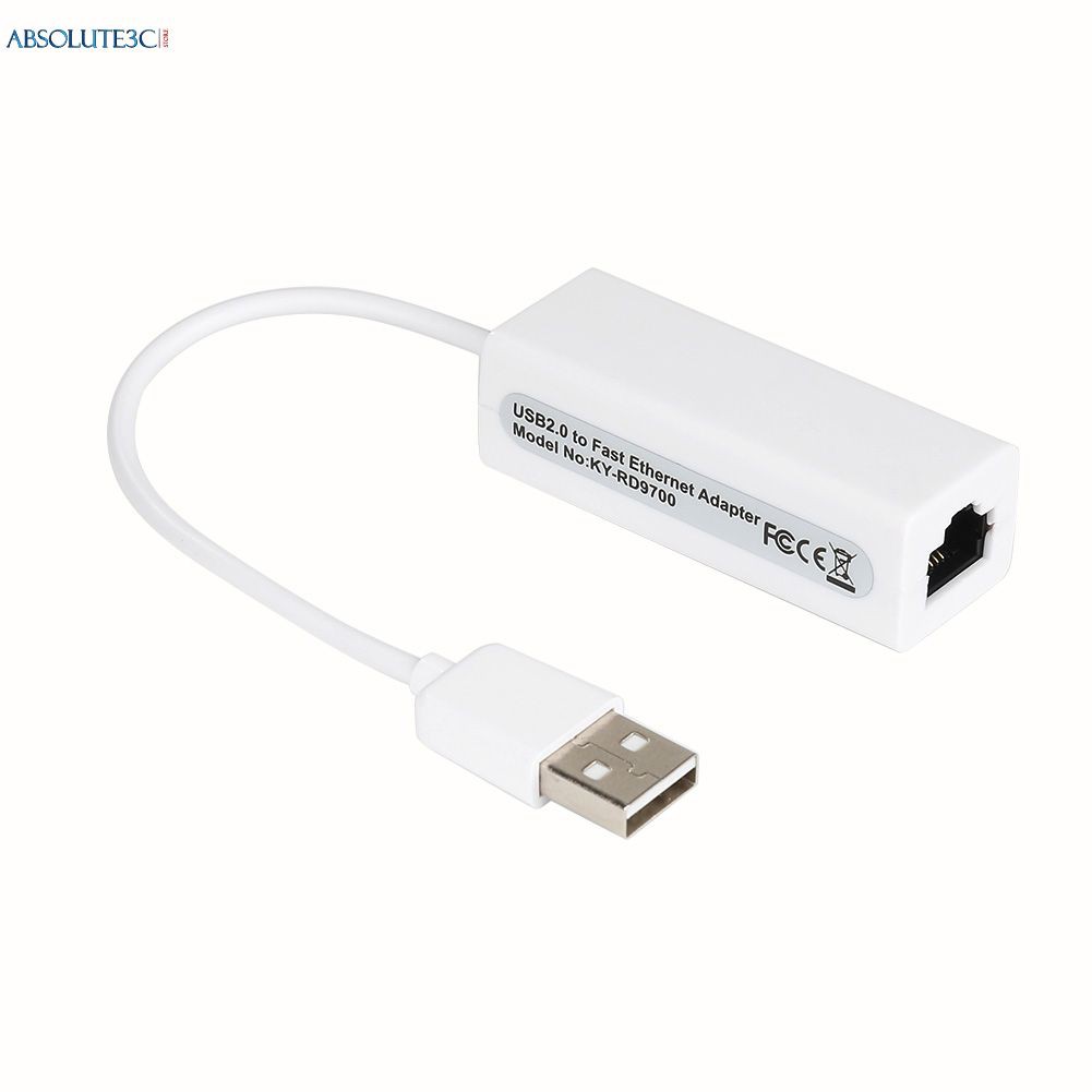 Bộ Chuyển Đổi Mạng Lan Usb 3.0 Sang 10 / 100 / 1000 Mbps Gigabit Rj45 Ethernet Lan Cho Pc Mac Abs9700