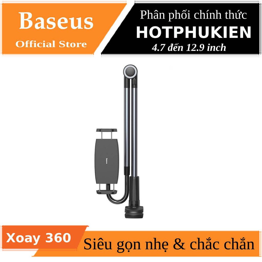 Giá đỡ điện thoại máy tính bảng dạng kẹp đa năng hiệu Baseus Oku Rotary thế hệ 2 Xoay 360 độ - hàng chính hãng