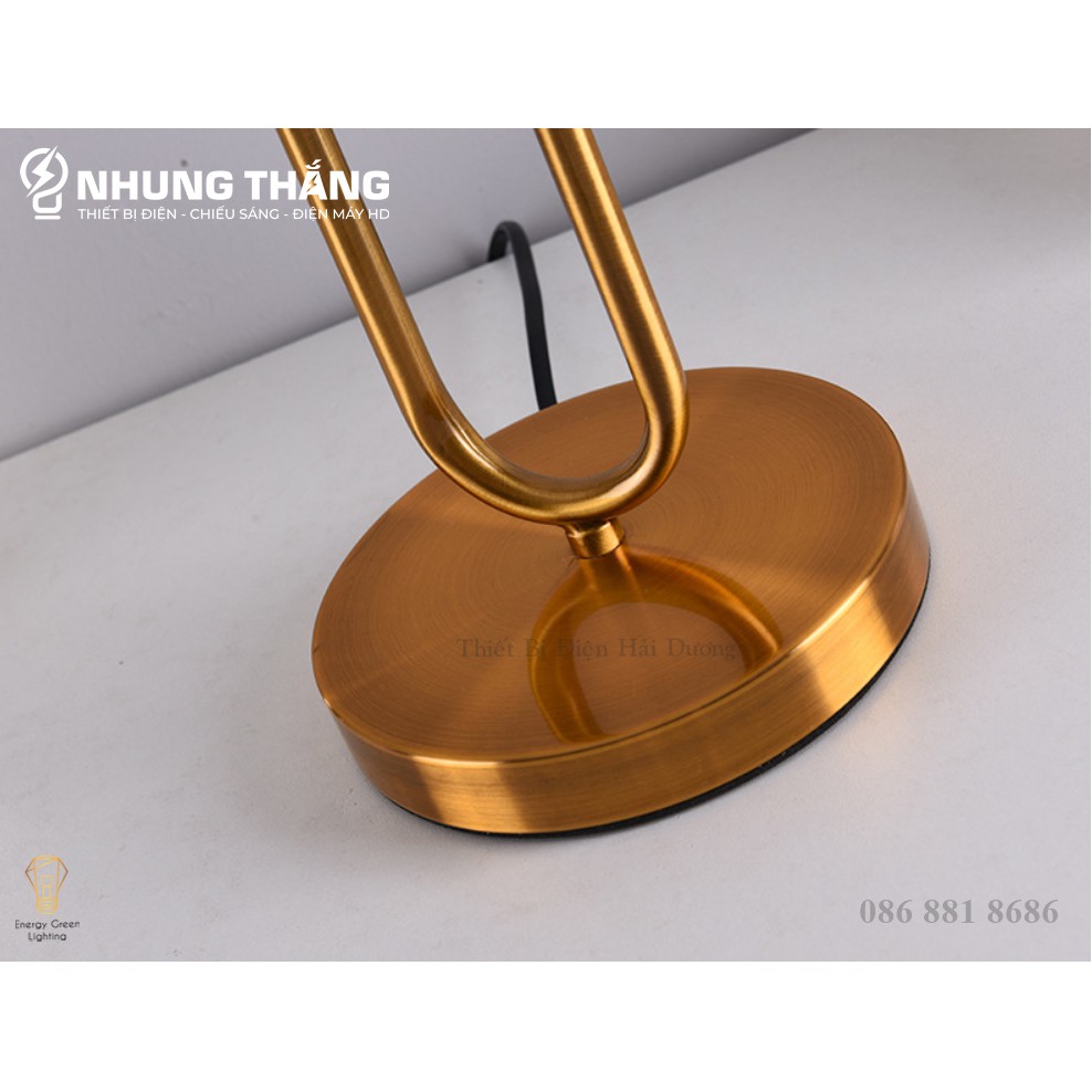 Đèn Ngủ Để Bàn S3067 - Khung Kim Loại Hình Chữ U - Kiểu Dáng Sang Trọng - Tặng Kèm Bóng Led - Bảo Hành 12 Tháng