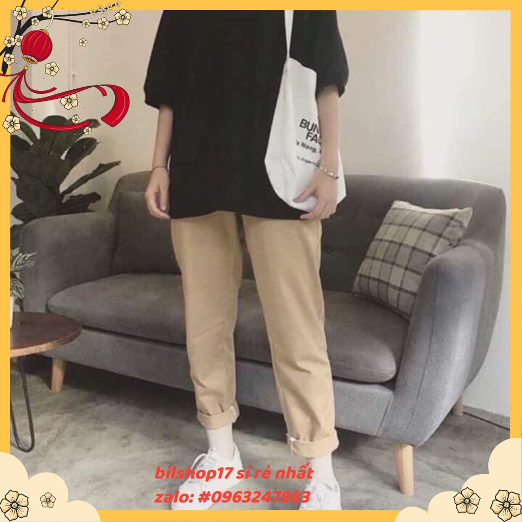 [Mã FAMAYWA giảm 10K đơn 50K] Quần KaKi ống rộng suông Nam Nữ - Đen,Be-Vàng nhạt | BigBuy360 - bigbuy360.vn