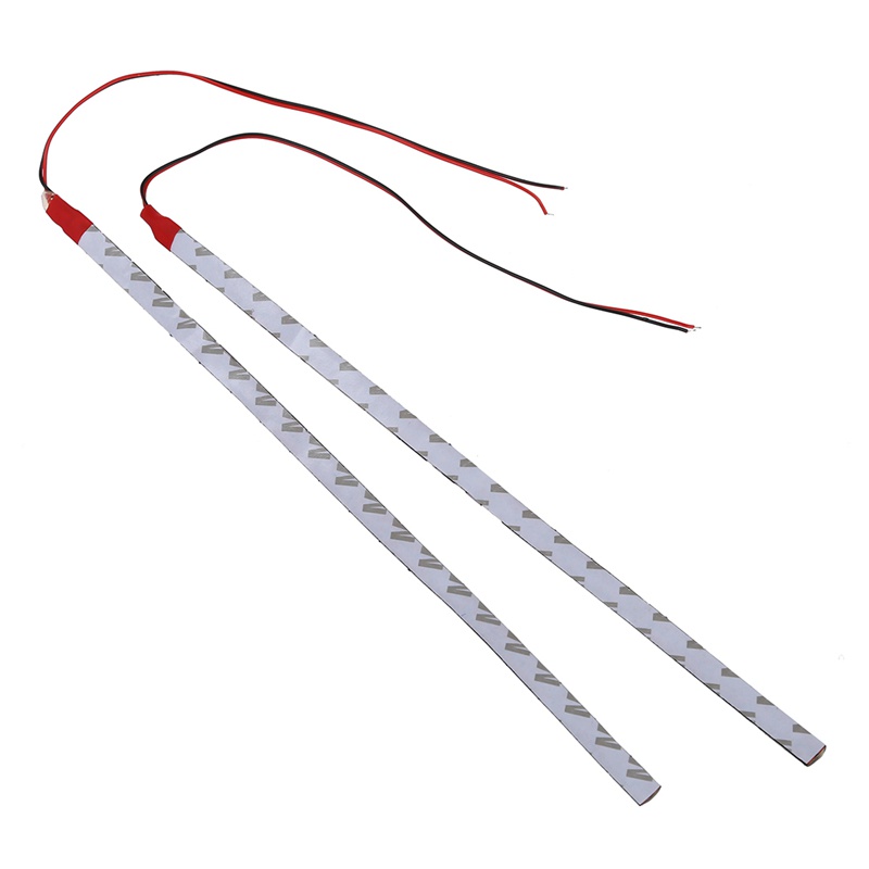 2 Dây Đèn LED Đỏ Dài 12V 15 Bóng Dài 30Cm