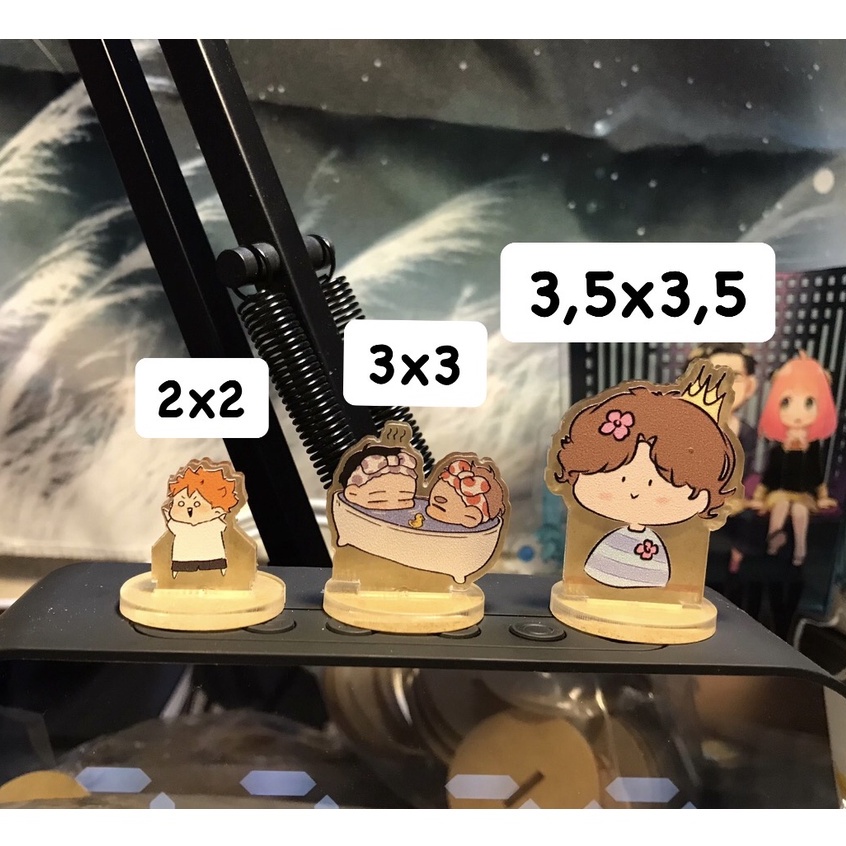 Standee Acrylic Mini  2x2cm In Theo Yêu Cầu in hình Đam Mỹ, Anime, Boy Love, Ma Đạo Tổ Sư, Bjyx,Ido,Kpop,Yaoi,Manga,v.v.