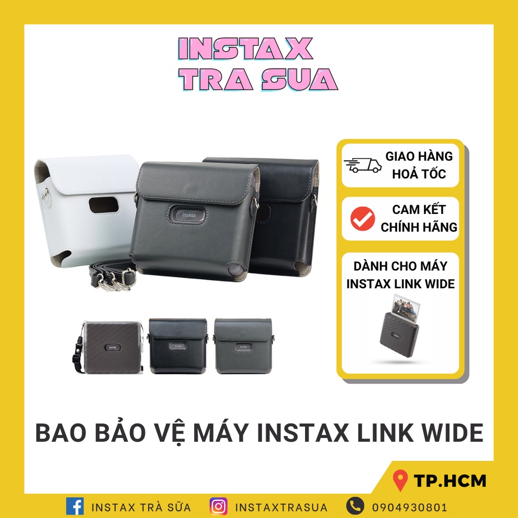 BAO DA/ CASE ỐP MÁY IN ẢNH LẤY LIỀN INSTAX LINK WIDE