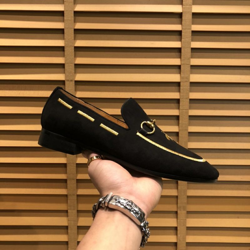 Giày lười nam da lộn thời trang GUCCI