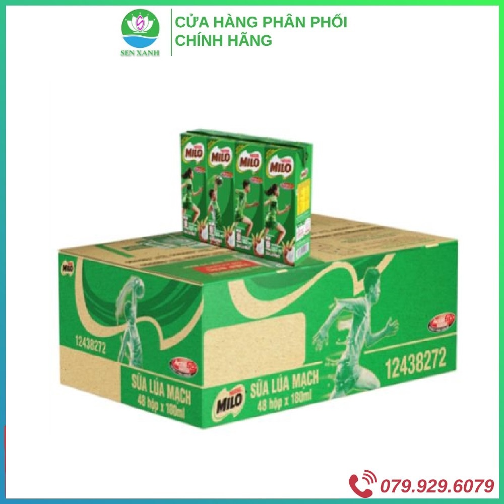 [SenXanh Emart] Thùng 48 Hộp Sữa Lúa Mạch Milo 180ml - Active Go