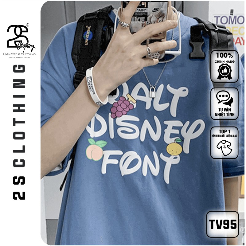 Áo Thun Tay Lỡ 2s Clothing Áo Phông Unisex Nam Nữ Cổ Tròn Chất Cotton Co Dãn Oversize Form Rộng Giá Rẻ In Hình TV95 | BigBuy360 - bigbuy360.vn