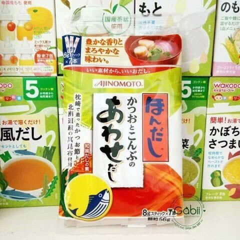 Hạt nêm Ajinomoto vị cá ngừ, rong biển (8g x 7gói)