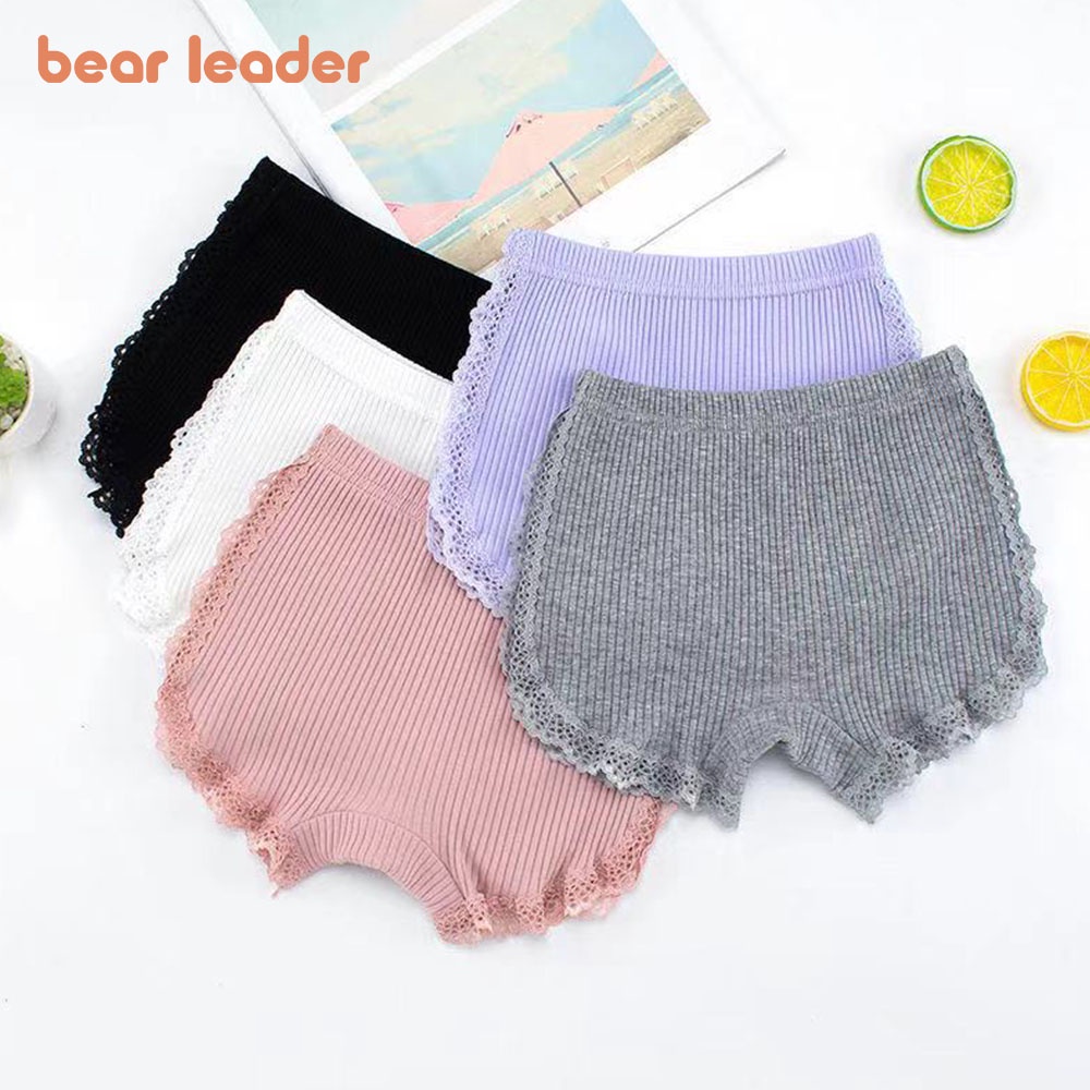 Quần mặc trong váy BEAR LEADER chất liệu cotton mỏng nhẹ an toàn cho bé gái