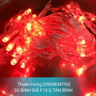 DÂY ĐÈN LED KHÔNG  CHỚP MÀU  ĐỎ ~8m