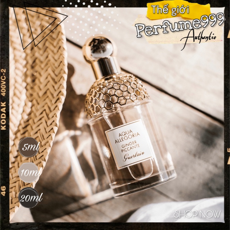 Mẫu thử Nước hoa unisex AQUA ALLEGORIA GINGER PICCANTE của hãng GUERLAIN 10ml/20ml